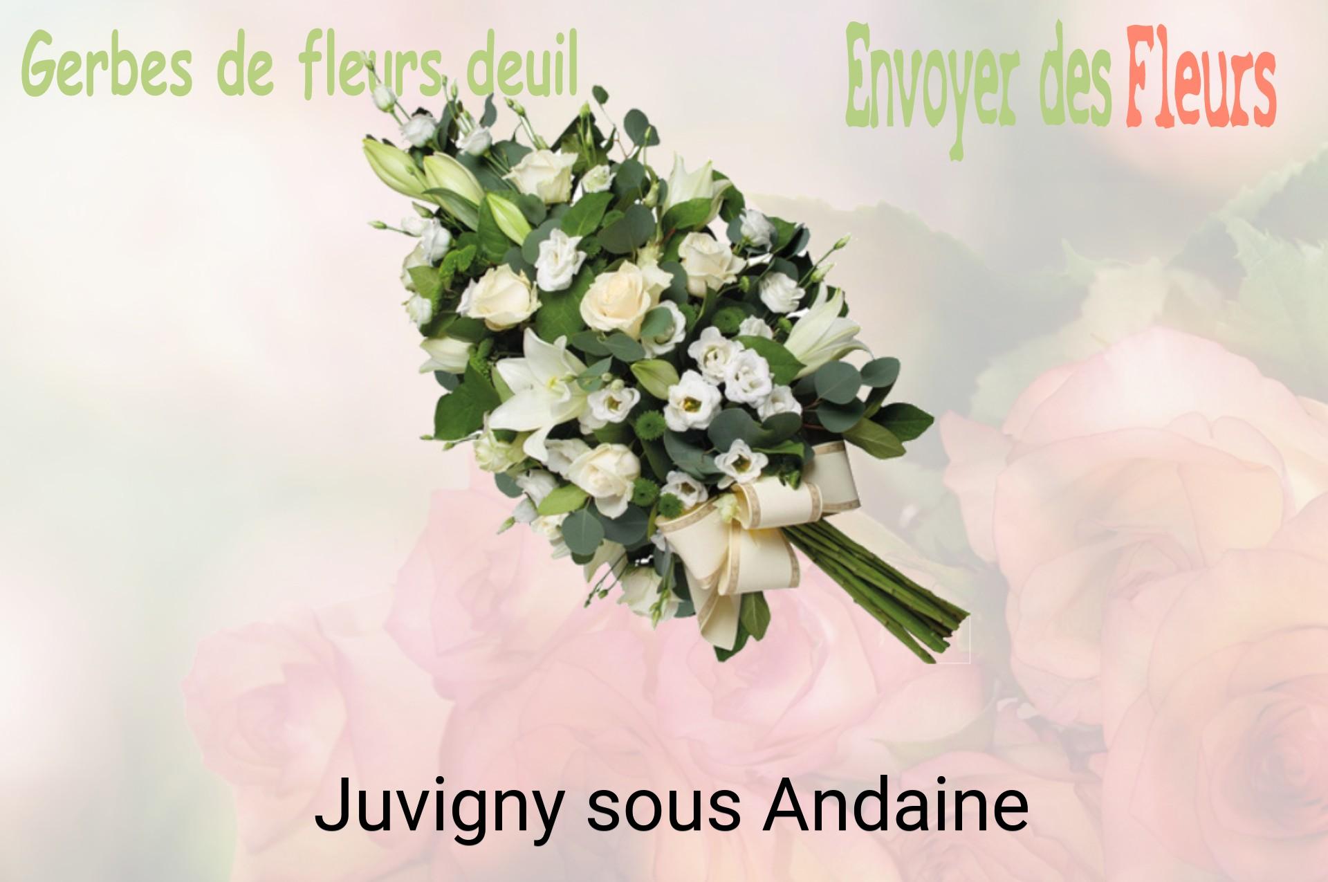 Gerbe de fleurs de deuil livrée à Juvigny-sous-Andaine